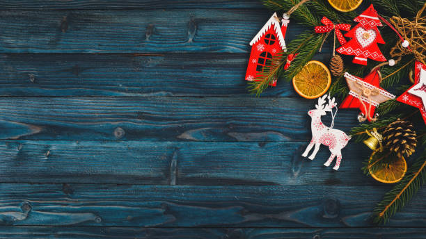 istock Christmas background with Christmas tree and Christmas tree decorations. 875606682