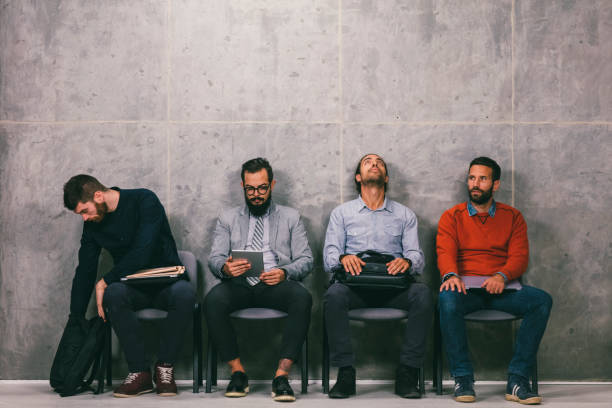 istock Businessmen Waiting for an Interview 875619292
