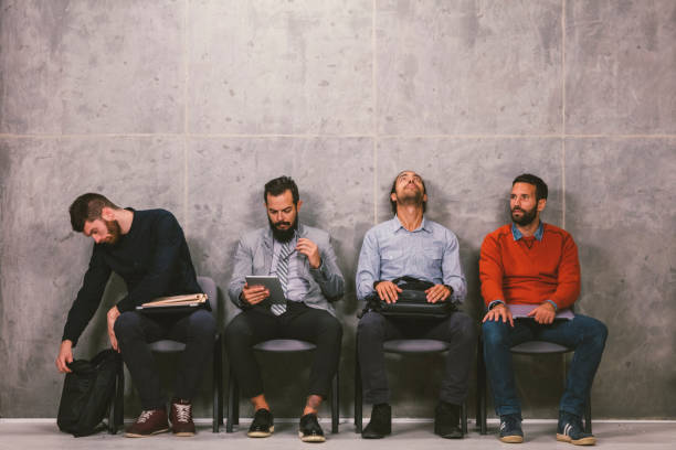 istock Businessmen Waiting for an Interview 875619462