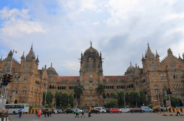 istock Mumbai CST train station historical architecture Mumbai India 875625440