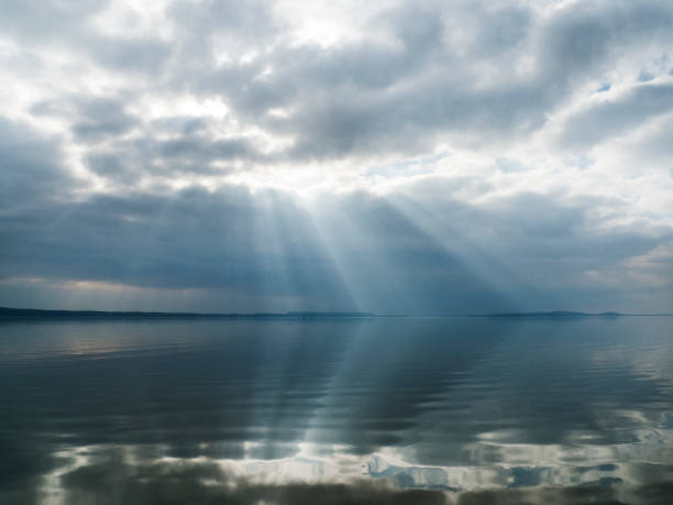 istock Stormy skies background, weather, threatening, dangerous 875626238