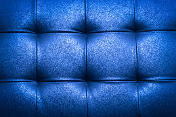 istock Close up detail dark navy blue lerther and texture background 875628764
