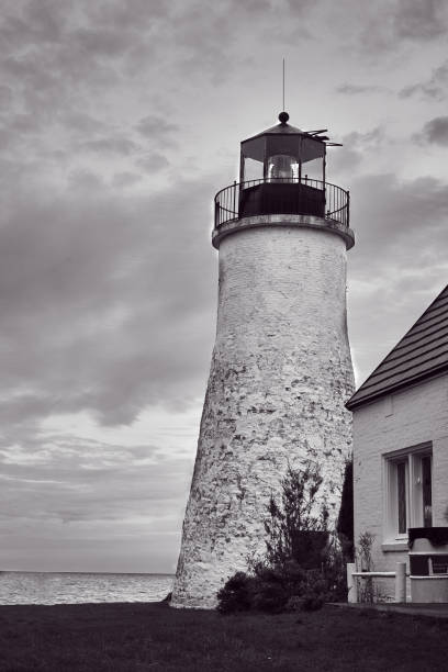istock Northern Michigan bridge and lighthouse 875635564