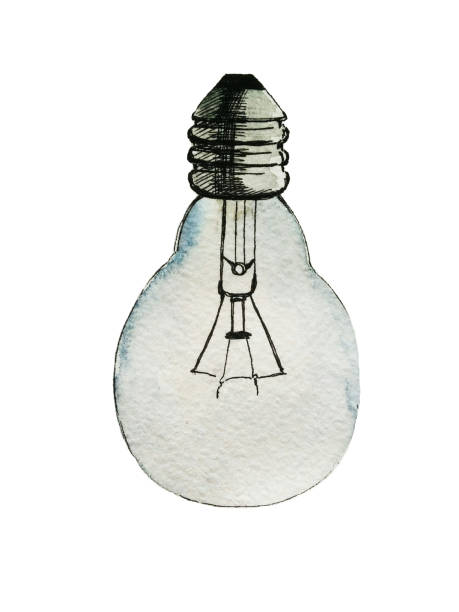 ランプ、手描き水彩イラスト - halogen light点のイラスト素材／クリップアート素材／マンガ素材／アイコン素材