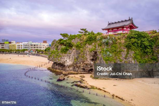 Naminoue Shrine In Okinawa Stock Photo - Download Image Now - Okinawa Prefecture, Beach, Above