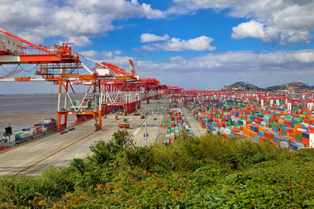 istock Shanghai Yangshan Port 875648044