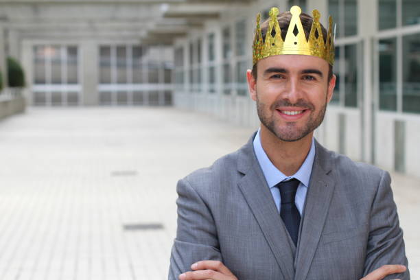 istock Proud employee of the month with copyspace 875650874