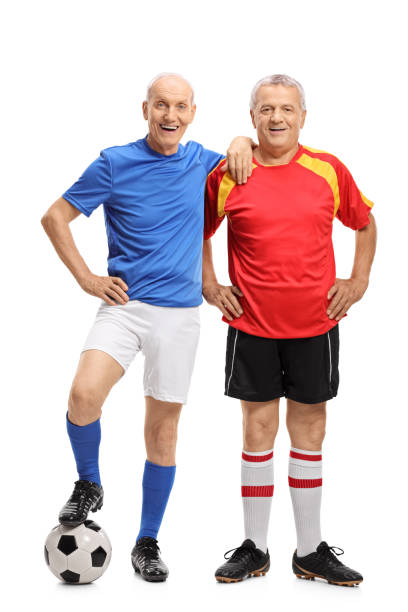 istock Two elderly footballers 875655178