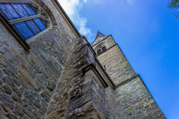 beautiful stone churche in Schwarzach in Vorarlberg, Austria