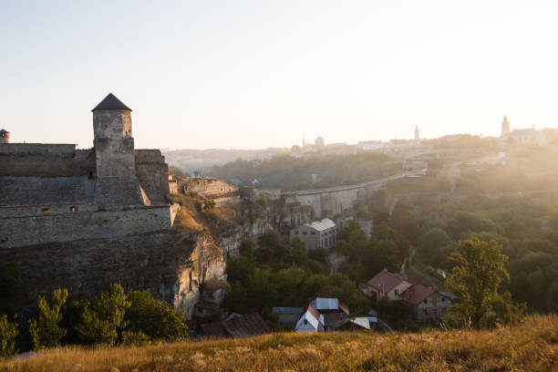 istock Summer view to castle in Kamianets-Podilskyi 875662206