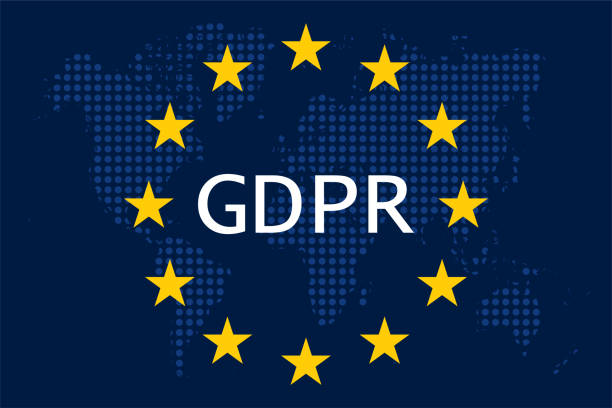 ilustrații de stoc cu regulamentul general privind protecția datelor (gdpr) - femeie de serviciu