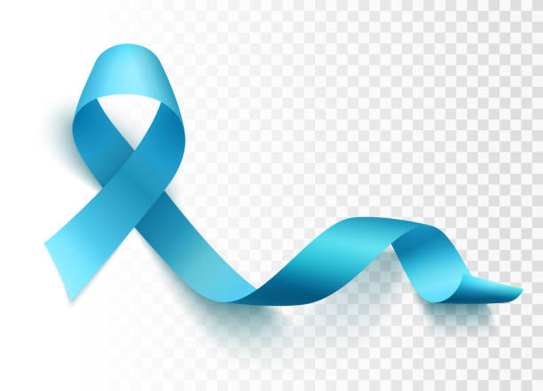 World prostate cancer day symbol Realistic blue ribbon, world prostate cancer day symbol in november, vector illustration. november stock illustrations