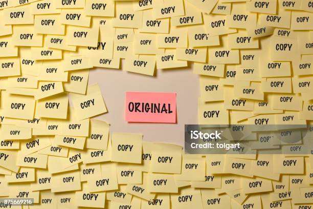 Original Or Copy Stock Photo - Download Image Now - Imitation, Copying, Individuality