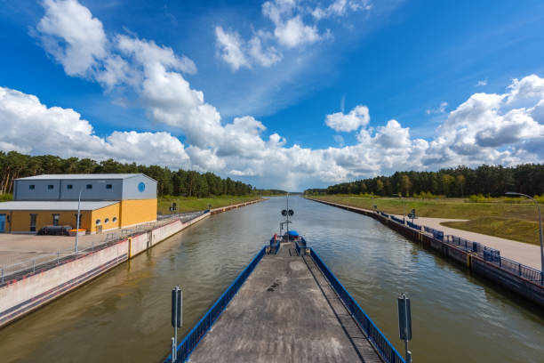 The sluice Magdeburg Rothensee, Germany