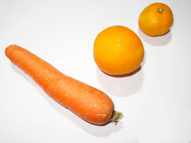 Carrot,orange,Mandarin,white background,