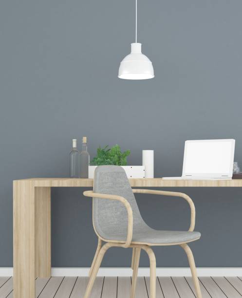 istock 3D Rendering Interior minimal coffee shop or living room and wall decorate 875681436