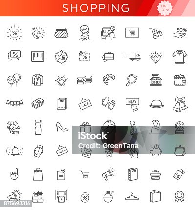 istock Outline icon collection - Black Friday Big Sale 875693316