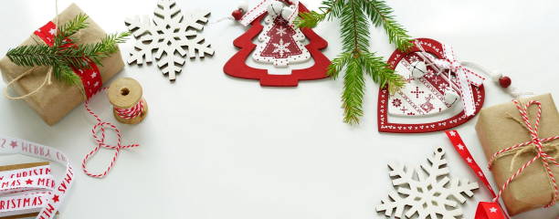 istock Christmas or New Year background with decorations. 875700124