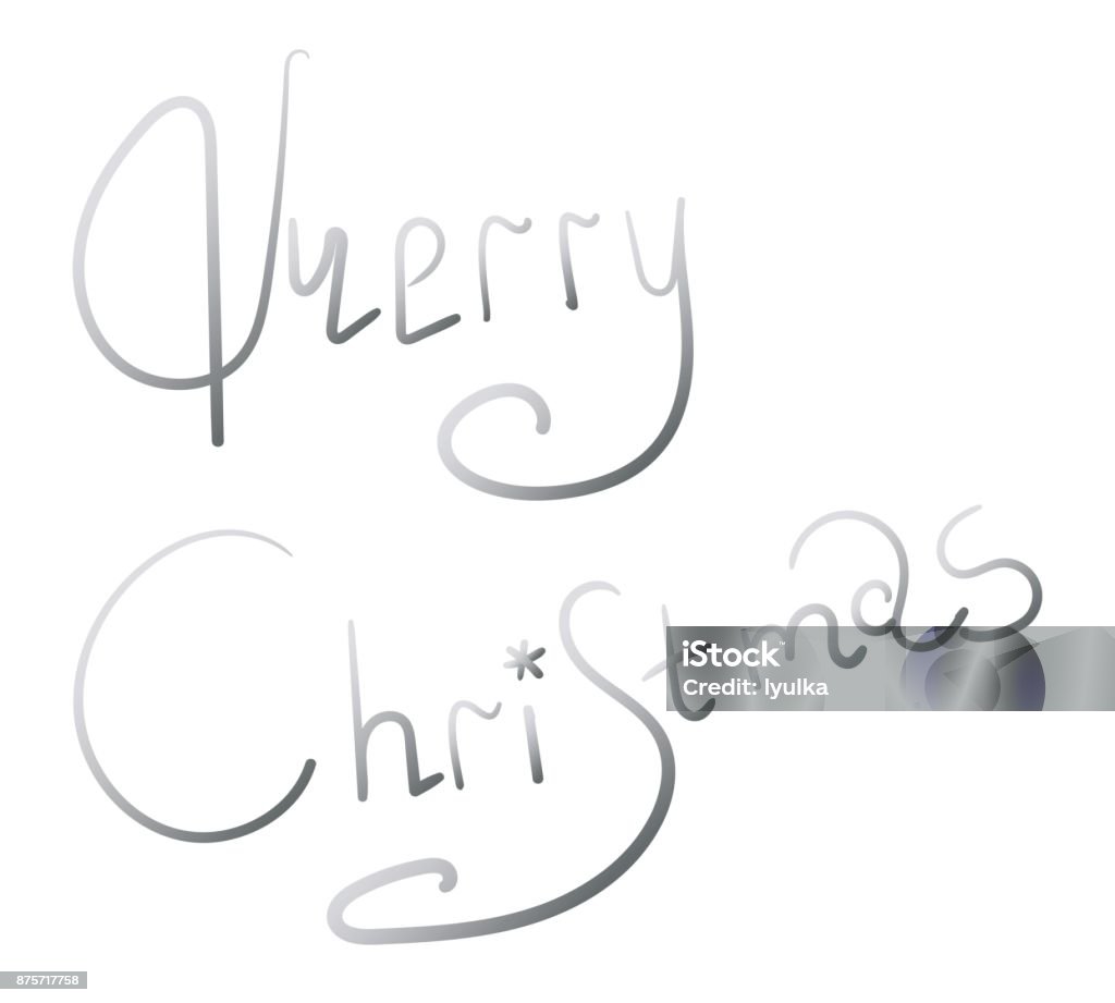 Merry Christmas text Calligraphic Lettering design card template. Merry Christmas text Calligraphic Lettering design card template.Creative typography for Holiday Greeting Gift Poster. Calligraphy Font style Banner Banner - Sign Stock Photo