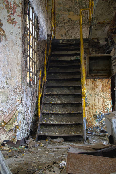 istock Staircase in factory 875725870