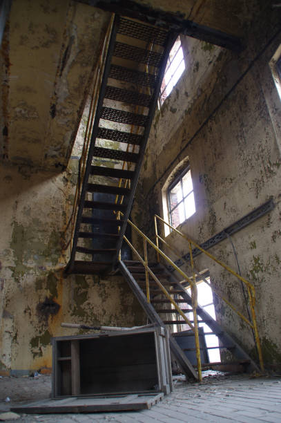 istock Staircase in factory 875726964
