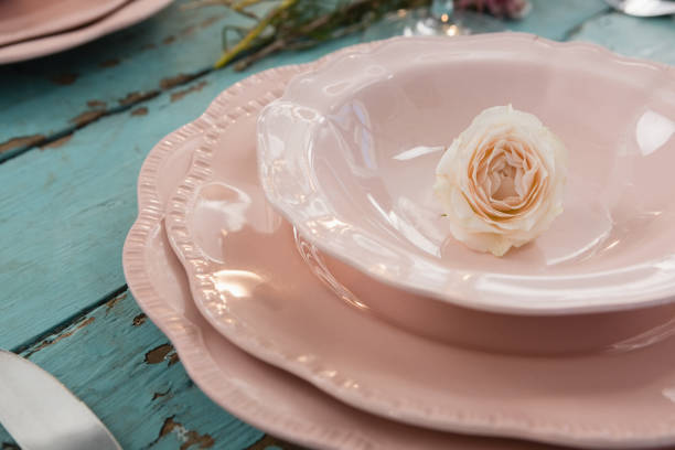 istock Close-up of rose in bowl 875740002