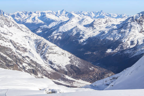 istock Saas-Fee Village in Valley, Switzerland 875781040