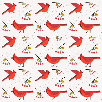 cardenal rojo vector gratis | ¡Descargalo ahora!