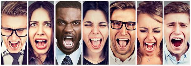 istock Group of angry people screaming 875810066