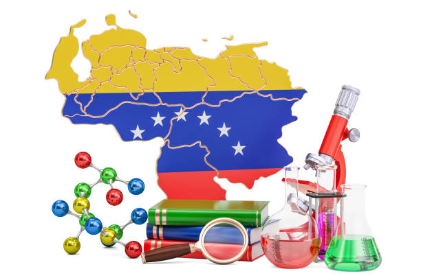 istock Scientific research in Venezuela concept, 3D rendering isolated on white background 875819100