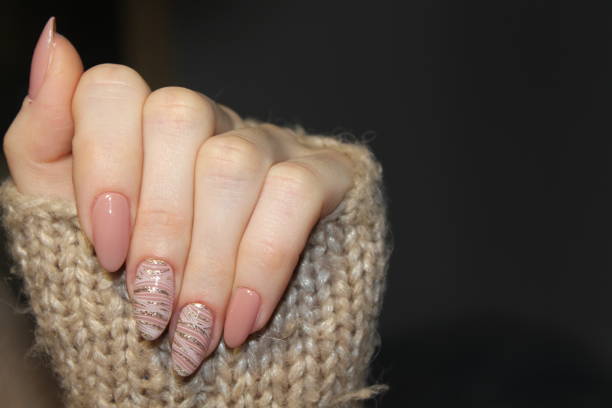 istock Fashion nails design manicure 875819982