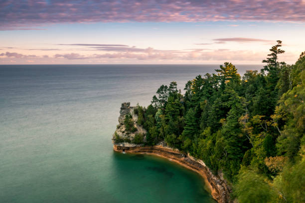 Miners Castle Michigan, USA lakeshore photos stock pictures, royalty-free photos & images