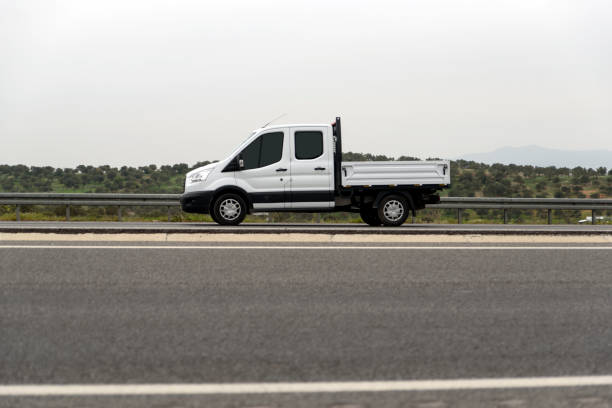 istock Pick-up Truck on Highway 875822948