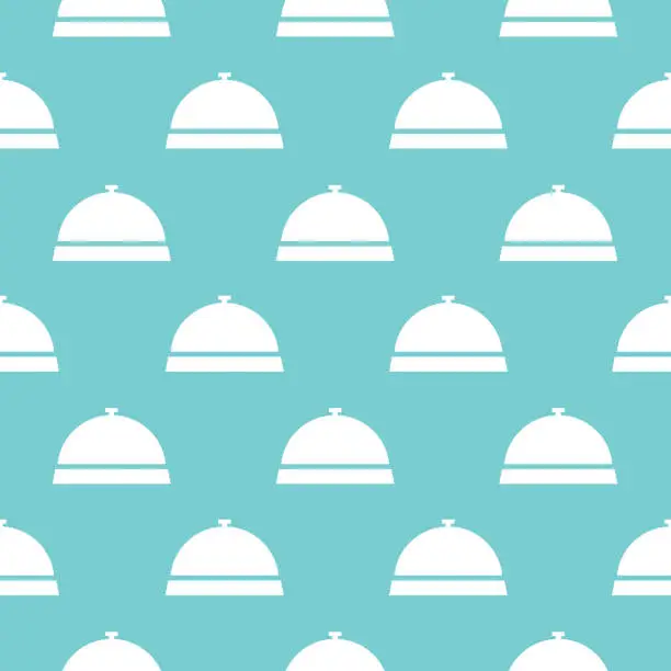 Vector illustration of Desk Bell Seamless Pattern