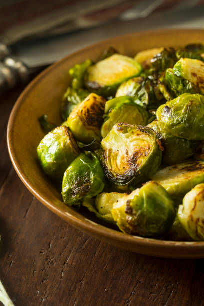 istock Homemade Roasted Green Brussel Sprouts 875863698
