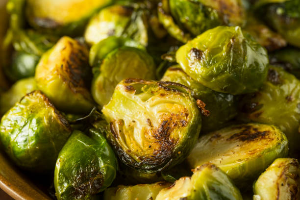 istock Homemade Roasted Green Brussel Sprouts 875868914