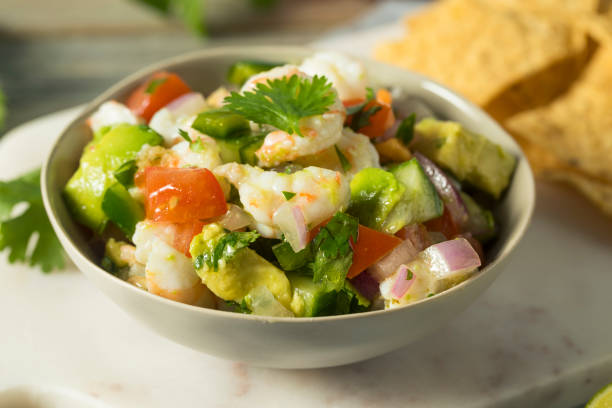 istock Raw Homemade Shrimp Ceviche 875879696