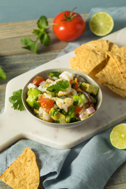 istock Raw Homemade Shrimp Ceviche 875879712