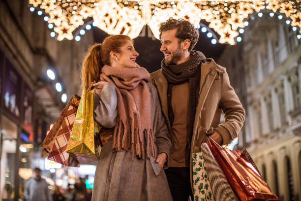 istock Christmas joy of shopping 875914960
