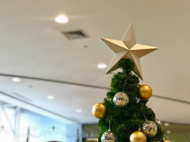 istock Christmas tree background with christmas balls. 875921104