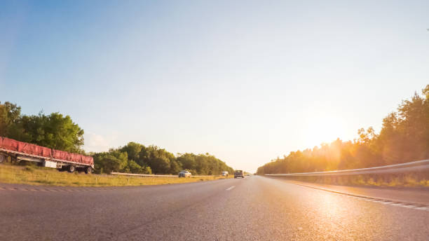 istock Driving West on Interstate highway 70 through Missouri. 875937854