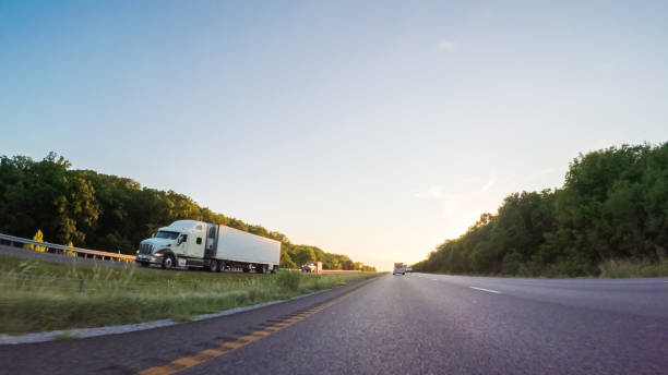 istock Driving West on Interstate highway 70 through Missouri. 875940328