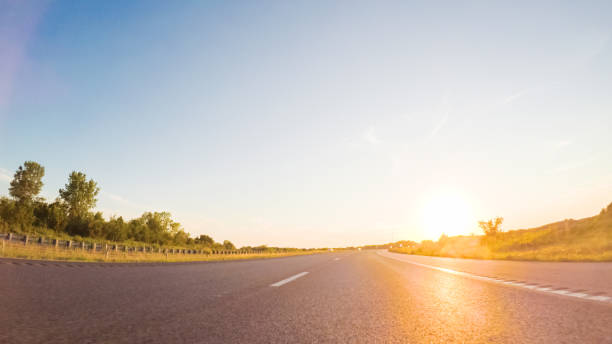 istock Driving West on Interstate highway 70 through Missouri. 875940552