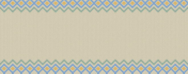 Widescreen seamless knitting pattern. Real seamless pattern can assign to bo pattern for paint bucket tool.