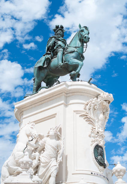 istock Statue of Dom Jose in Lisbon. 875947236
