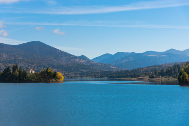istock View at Colibita lake 875956520
