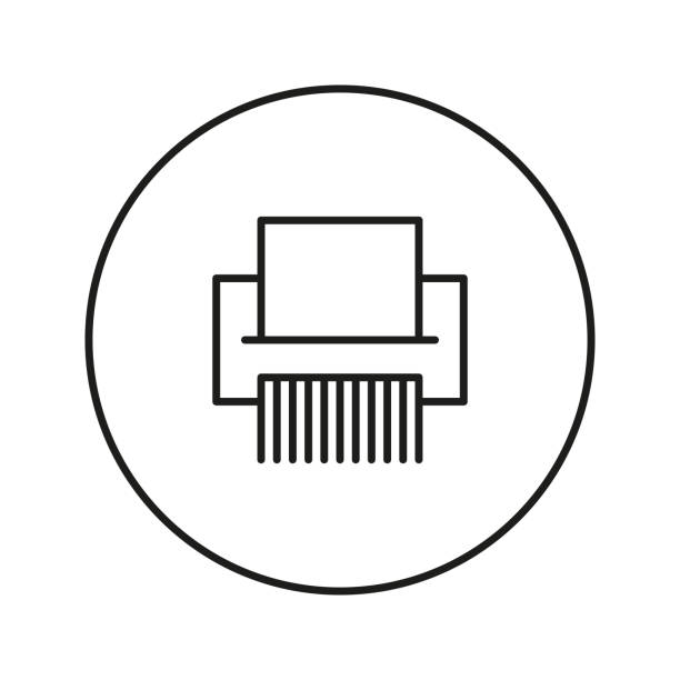 Shred Line Icon 120+ Shred Bin Icon Stock Illustrations, Royalty-Free Vector Graphics ...