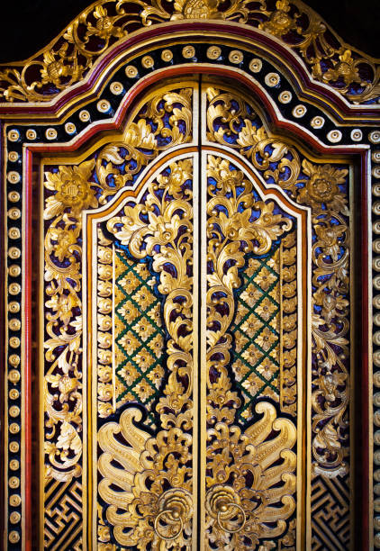 istock Bali gold door detail 875983382