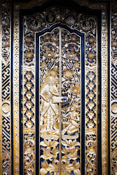 Bali gold door detail