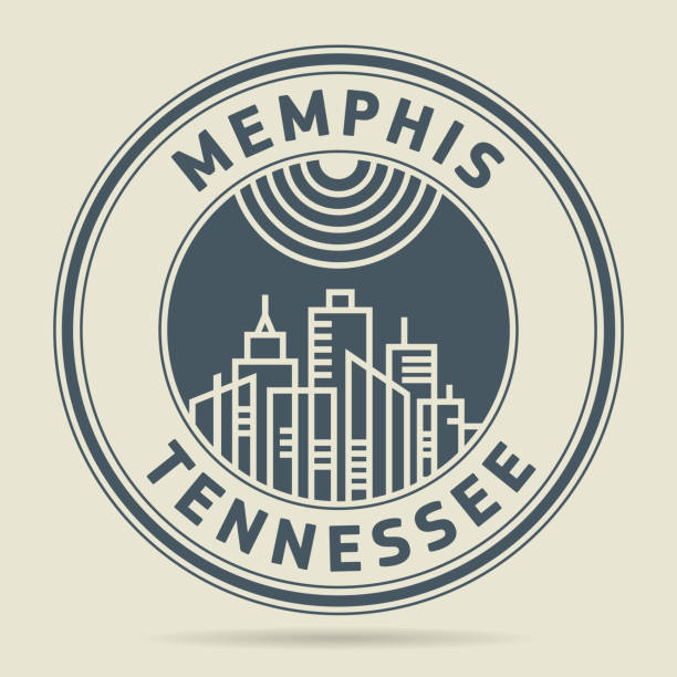 Stamp or label with text Memphis, Tennessee Stamp or label with text Memphis, Tennessee written inside, vector illustration watermark ideas stock illustrations
